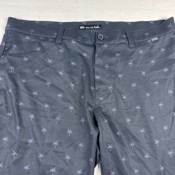 Travis Mathew Mens Palm Tree Print Performance Shorts Size 38 Golf Resort Surf - Picture 3 of 9